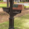 thumbnail image 4 of Vintage American Flag Rustic Stars White Red Stripes Mail Box Cover Magnetic Anti-UV 100% Polyester Standard Size 18" X 21" Oxford Garden,Postbox Letterbox Cover, 4 of 6