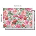 thumbnail image 5 of Pioneer Flower Floral Print Pattern Summer Placemats Table Placemats Set Of 6-Linen Kitchen Washable Placemats Table Mats 12x18 Inch Non-Slip Heat Resistant, 5 of 5