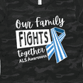 thumbnail image 4 of Inktastic Our Family Fights Together ALS Awareness Women's T-Shirt, 4 of 5