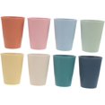 thumbnail image 1 of Generic 8pcs Decorative Wine Cup Multi Use Cocktail Cups for Juice Soda and Reusable Vertical Stripe Design, 1 of 8