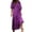 Purple-B, variant on 2025 Geometric Printed Sleeved Work Dresses for Women office Dress Street Oversized Women's A Line Summer Dress Clothing
