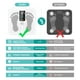 thumbnail image 4 of ABLEGRID Báscula Digital de Baño Inteligente y Precisa con Aplicación Bluetooth, Recargable, Blanca, Capacidad Para 400lb, 4 of 7