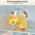 thumbnail image 6 of Qiyester Beverage Dispenser Glass Large Water Drink Dispensers with Lid and Spigot 5L for Parties,Bars,Restaurants,Refrigerator 2pcs, 6 of 10
