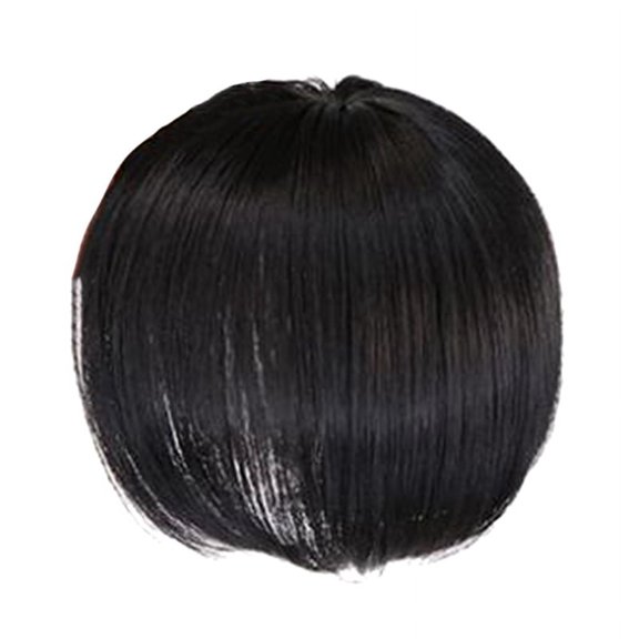 Topper Wig with Bangs Increase the Amount of the Top of the Head to Cover the White Hair Hairpiece A