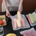 thumbnail image 2 of Reusable Silicone Food Bag Self-sealing Food Storage Bag Refrigerator Fresh Bag - Multicolor, 2 of 8