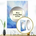 thumbnail image 3 of Designart "Tranquil Rainbow Bend I" Rainbow Mirror Wall Decor - Traditional Blue Landscapes Mirror Wall Art For Bathroom - 40" x 30" Inch, 3 of 5