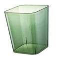 thumbnail image 4 of 12L Trash Can Transparent Light Luxury Large Capacity Visible Decorative Storage Box Waste Container for Dormitory Kitchen Bathroom Bedroom Green, 4 of 8