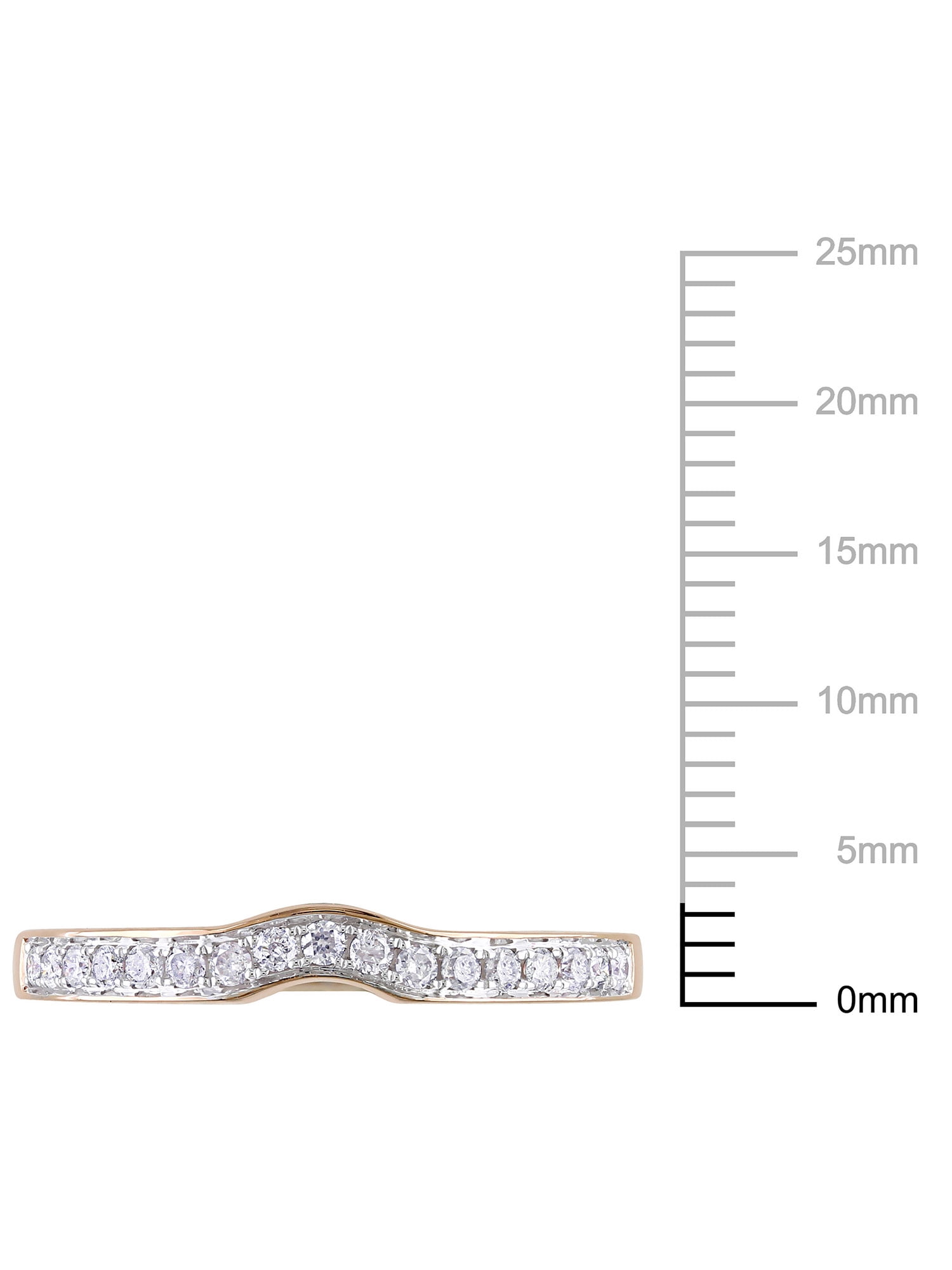 Everly Women's Diamond 14k Rose Gold Wedding Ring