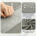 thumbnail image 4 of Topchances 6Pcs Patio Cushion Covers, Stretch Outdoor Water Resistant Sofa Cushion Cover Replacement for Patio Furniture Protector (Gray), 4 of 8