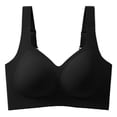 thumbnail image 3 of BWASD Jelly Bra Breathable No Underwire Seamless Comfortable Wireless Push Up Full Coverage Support Lift Bralette Black XXXXL Everyday No Show Bra, 3 of 4