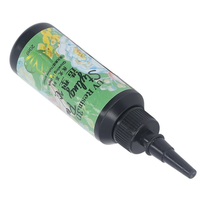 Luminous UV Resin, 20ml Per Bottle 3D Epoxy Resin For DIY Luminous Yellow Green