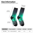 thumbnail image 2 of KLL Northern Lights 2 Print Cool Socks Men's Women's Crew Socks Funny Crazy Novelty Stockings, 2 of 6