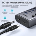 thumbnail image 4 of Hub USB SSK alimentado por 10 puertos USB 3.0 con adaptador de 60 W, 4 of 7
