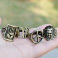 thumbnail image 1 of Jos Bizzare Adventure 18mm Size 8# Finger Ring Brozen Cosplay Rings Kujo Jotaro Handmade 18mm Cosplay Party Gifts, 1 of 3