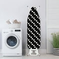 thumbnail image 3 of SEANATIVE Polka Dots Iron Board Covers with Padding Resist Scorching Thick Cover for Ironing Board, Black Stretchable Heat-Reflective Ironing Board Table Top Cover Protector Home Decor, 3 of 6