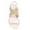 Beige, variant on Amzcrzy Women's Sandals Open Toe Solid Color Flat Sandals Comfortable Elastic Straps Summer Sandals Dressy Trendy Shoes for Women