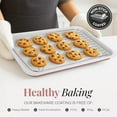 thumbnail image 6 of Gotham Steel 6 Pc Stackable Baking Pans Set Non Stick, 70% Space Saving Design, Nonstick Ceramic Bakeware Sets Non Toxic, with Baking Sheet Tray, Cake & Muffin Pans, Oven & Dishwasher Safe, Mauve, 6 of 8