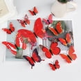 thumbnail image 4 of Decal Wall Stickers Sticker Bedroom 12 Pieces 3D Butterfly Home Decoration, 4 of 8