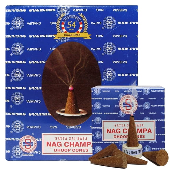 Paquete de incienso TRUMIRI Nag Champa Satya con soporte