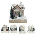 thumbnail image 6 of Popvcly Christmas Village LED Santa House Resin Collectible Building, 6 of 7