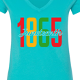 thumbnail image 4 of Inktastic 1865 Juneteenth Women's V-Neck T-Shirt, 4 of 5