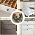 thumbnail image 6 of 4 Pcs Cabinet Handle Drawer Pulls Elephant Knobs with Screws Square Furniture Office Cabinet Knob Decoration, 6 of 7