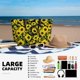 thumbnail image 5 of Disketp Sunflowers In Vintage Bolsa de Playa de Gran Capacidad, Bolso Impermeable y a Prueba de Arena para Mujer, Ideal para Playa, Piscina y Natación, 5 of 7