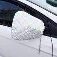 thumbnail image 1 of 4pcs Car Rearview Mirror Cover Frost Protection Waterproof Rearview Mirror Cover Thick Quilted Aluminum Foil Water Resistant, 1 of 5