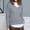 🔥 Gray, variant on Sentmoon Tops Long Sleeve Fall Tops for Women Oversized Solid Color Loose Lightweight and Warm 90s Outfits for Women Winter for Birthday Parties Green XXL