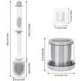 thumbnail image 5 of ZIVACATE Toilet Brush and Holder - Durable Bristles Toilet Bowl Scrubber for Bathroom Cleaning, Brush Bathroom Accessories with Refillable Handle,Drip-Proof, Easy to Assemble, 5 of 11