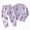 G817-Purple, variant on HFHAPW Baby Boy Girl Pajamas Little Boys Girls Pajamas 2 Piece Train Toddler Sleepwear Fall Winter Clothes Set