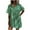 Green, variant on Ltctricy Women's Oversized Button down Shirts Short Sleeve Collared Cotton Linen Tunic Tops Casual Loose Blouses