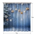 thumbnail image 5 of Shower Curtain for Bathroom Winter Snowflake Xmas Ball Pine Branches Bathroom Curtain Waterproof Beautiful Shower Curtain Hooks Included,72x72Inch, 5 of 5