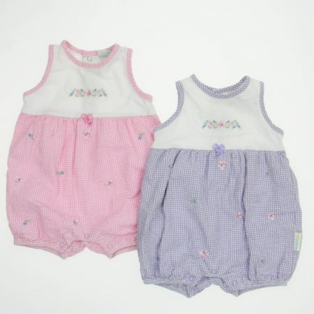

Pre-owned Little Me Girls Pink | Purple Romper size: 6 Months