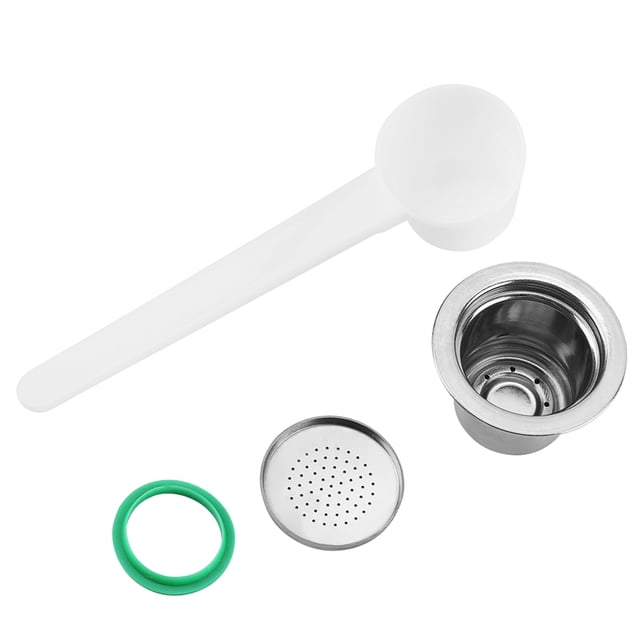 Cápsula de café reutilizable rellenable de acero inoxidable compatible con cafeteras