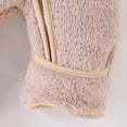 thumbnail image 5 of CUZIBR Baby Toddler Girls Romper Outfit Suit Solid Color Long Sleeve Full Zip Up Fuzzy Hooded Jumpsuit Footies Kids Boys One Piece Winter Thermal Warm Snowsuit Clothes Bodysuit,Light Gray,3-6 Months, 5 of 9