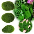 thumbnail image 3 of Moss Stone Decoration Clearance! Green Stone Delicate Flocking Natural Decorative Home Garden Yard Decor Green, 3 of 3
