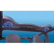 New Jeep Wrangler Soundbar LED Color Lights Red+Blue 2-speaker 87-06 Black