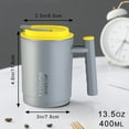 thumbnail image 7 of 13.5 oz Removable Metal Coffee Mug Tumbler with Handle, Stainless Steel Camping Mug with Sealed Lid, Vacuum Double Layer Insulated Water Cup for Drinks, Travel, Office, 7 of 7
