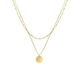 thumbnail image 2 of Elli by Julie & Grace Women Layered Necklace with Disc 925 Silver 18K Gold, 2 of 7