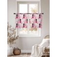 thumbnail image 3 of Cute Halloween Sheer Curtains 45 Inch Length 2 Panels Set for Living Room/Bedroom, Spooky Pumpkins Fall Bat Cat Witch's Hat Curtain Sheers Drapes Rod Pocket Curtains Window Treatment Set 52''x45''x2, 3 of 7