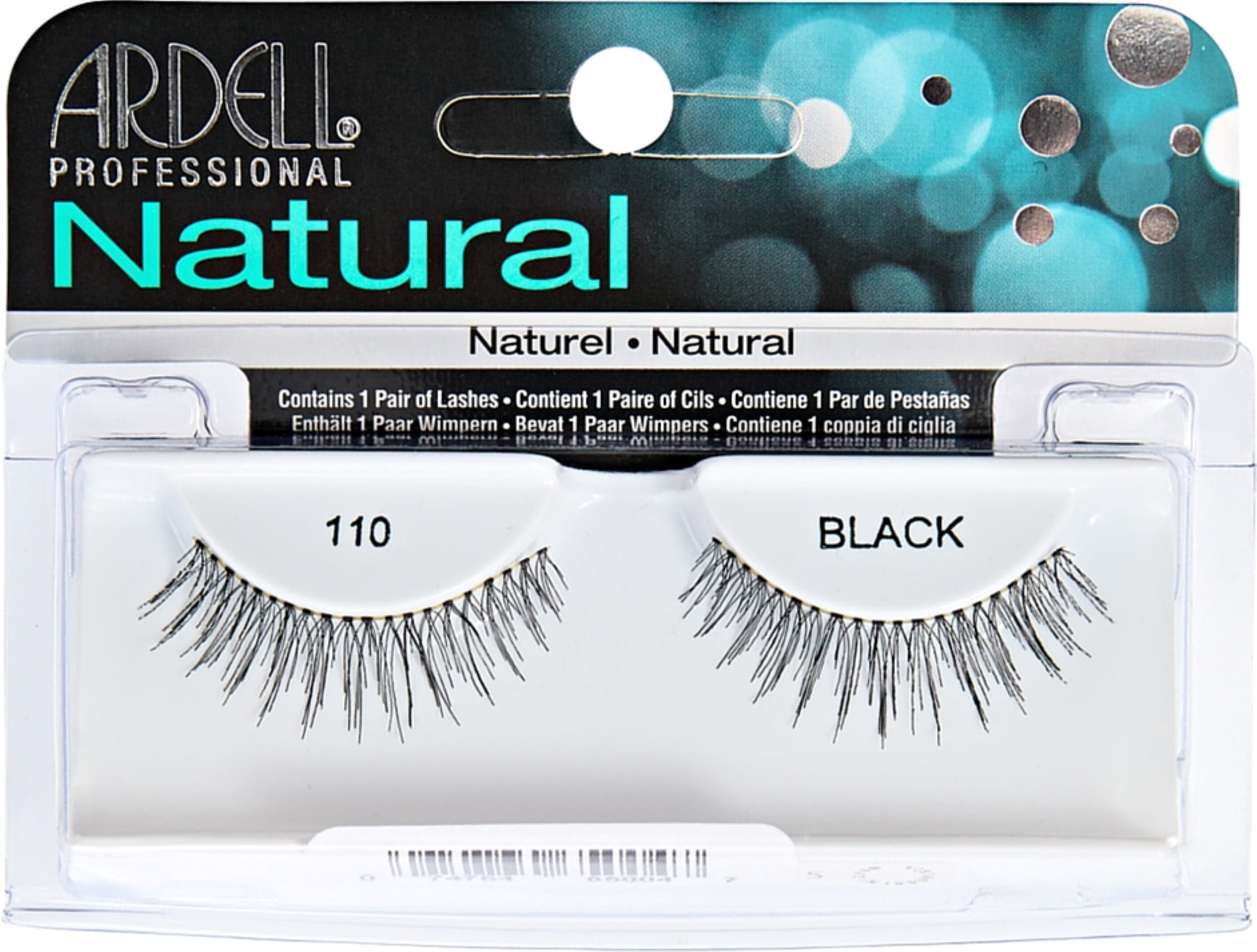 6 Pack Ardell Natural Fashion Lashes, Black [110] 1 ea