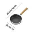 thumbnail image 3 of Kraoden Stainless Steel Nonstick Omelette Pan, Multifunctional Mini Frying Pan for Steak, Stir Fry, Stewing, and Boiling, Durable, Lightweight, Scratch-Resistant Cookware for Healthy Cooking, 3 of 8