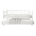 thumbnail image 7 of Castle Place Sleek Twin Size Metal Daybed with Trundle, White, 7 of 7