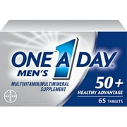 5 Pack - One A Day Men's 50+ Advantage Multivitamins, 65 Each
