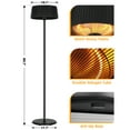 thumbnail image 7 of Advwin 1500W Electric Infrared Freestanding Patio Heater for Indoor & Outdoor, IP55 Waterproof, Tip-Over Protection, Quiet Operation for Patio, Garden, Balcony, 7 of 7