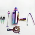 thumbnail image 2 of Zoyueyie 8 Pcs in 1 Set Stainless Steel 750ML Cocktail Shaker Professional Colorful Plating Bartender Tools Drink Mixer Kit for Bar Restaurant, 2 of 10