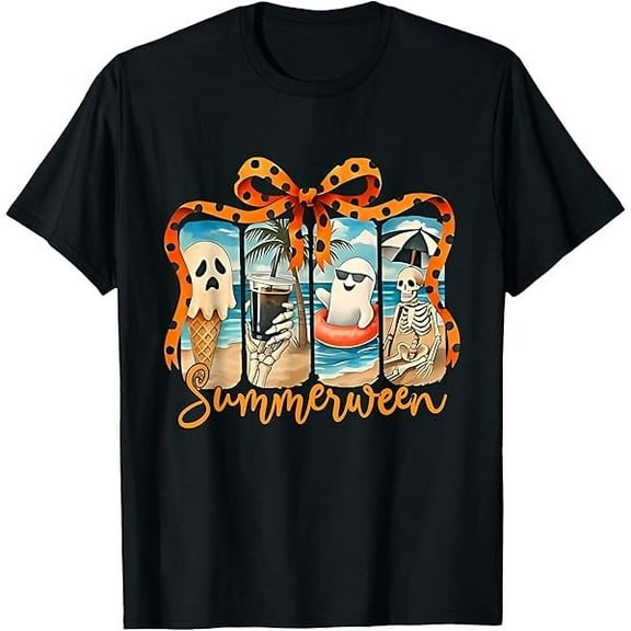 Summerween Vibes Halloween Summer Celebrate T-Shirt