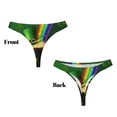 thumbnail image 3 of Fotbe St. Patrick's Day4 Tanga Sin Costuras para Mujer con Estampado – Panties Invisibles, Transpirables y Cómodos para Uso Diario-4X-Large, 3 of 6