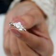 thumbnail image 3 of Kalapi Jewel Women’s Pear Cut 1.3 Ct Moissanite Solitaire Ring – Graceful 14K White Gold Plated Side Stone Engagement Ring with Prong Setting – Perfect Wedding Jewelry Gift, 3 of 3